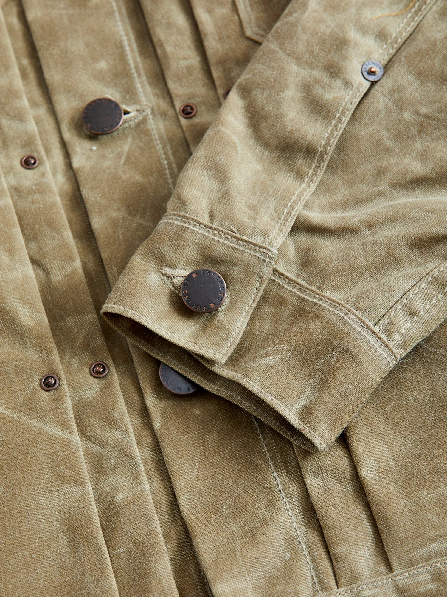 10oz Waxed Canvas Riders Jacket in Tumbleweed