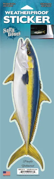 12 inch Fish Decal Stickers Wahoo, Mahi, White Seabass, Yellow Fin Tuna & Many more