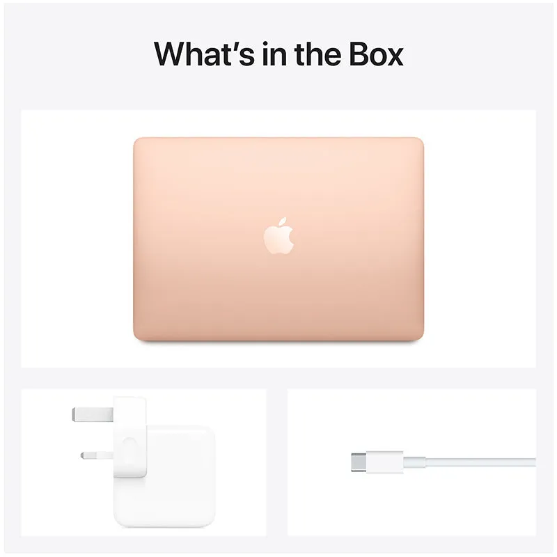 13-inch MacBook Air: Apple M1 chip with 8‑core CPU and 7‑core GPU, 256GB SSD - Gold