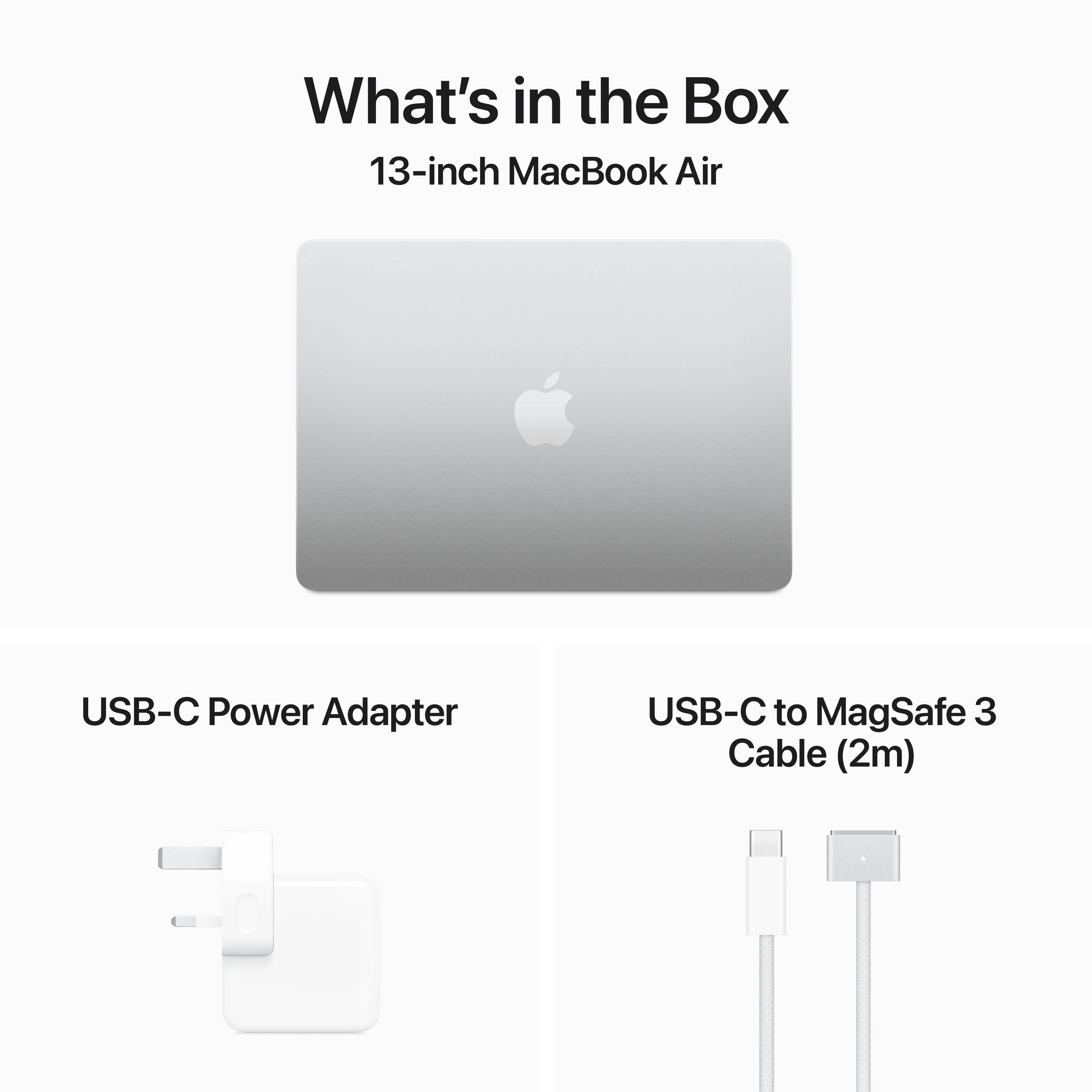 13-inch MacBook Air: Apple M3 chip with 8‑core CPU and 8‑core GPU, 256GB SSD - Silver