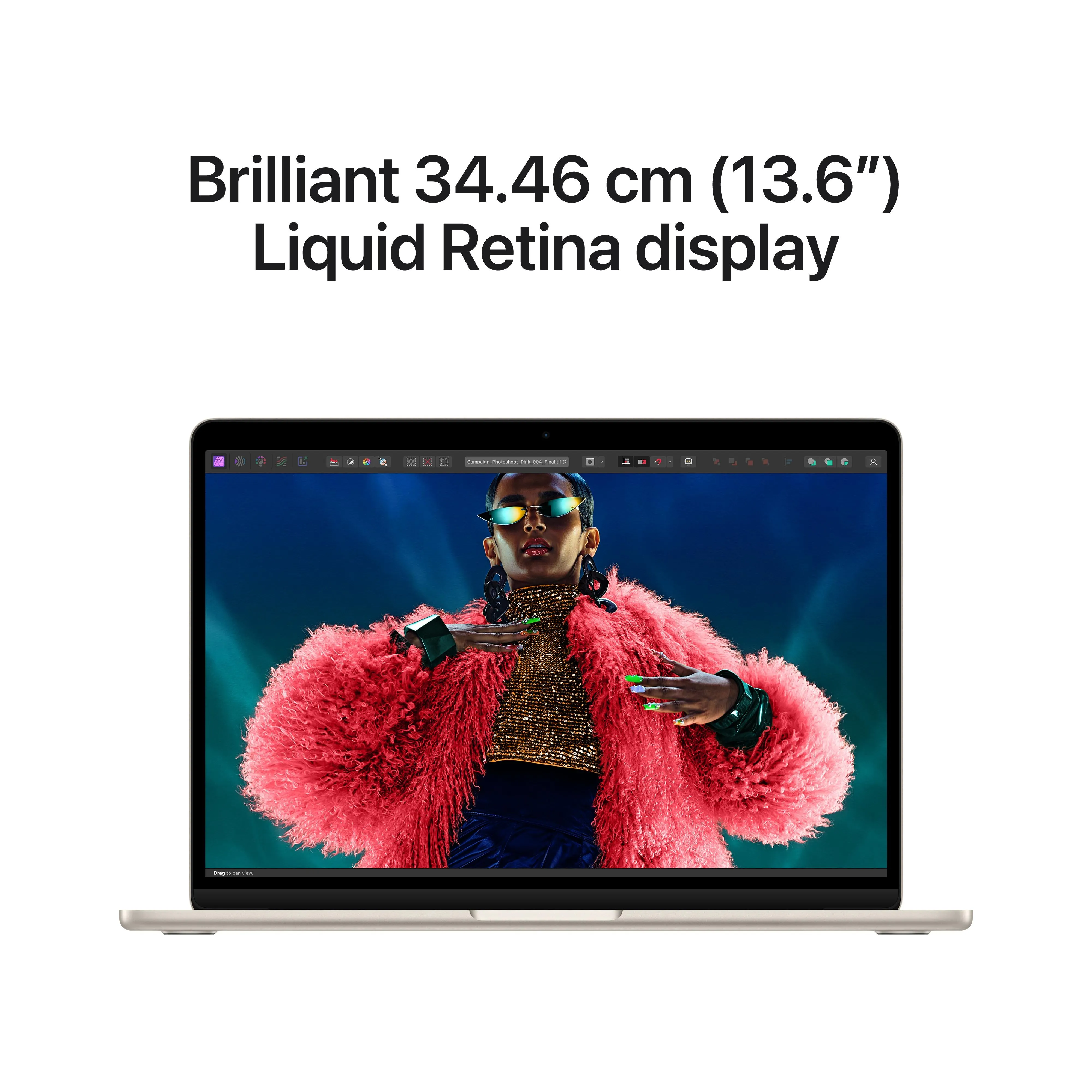 13-inch MacBook Air: Apple M3 chip with 8‑core CPU and 8‑core GPU, 256GB SSD - Starlight