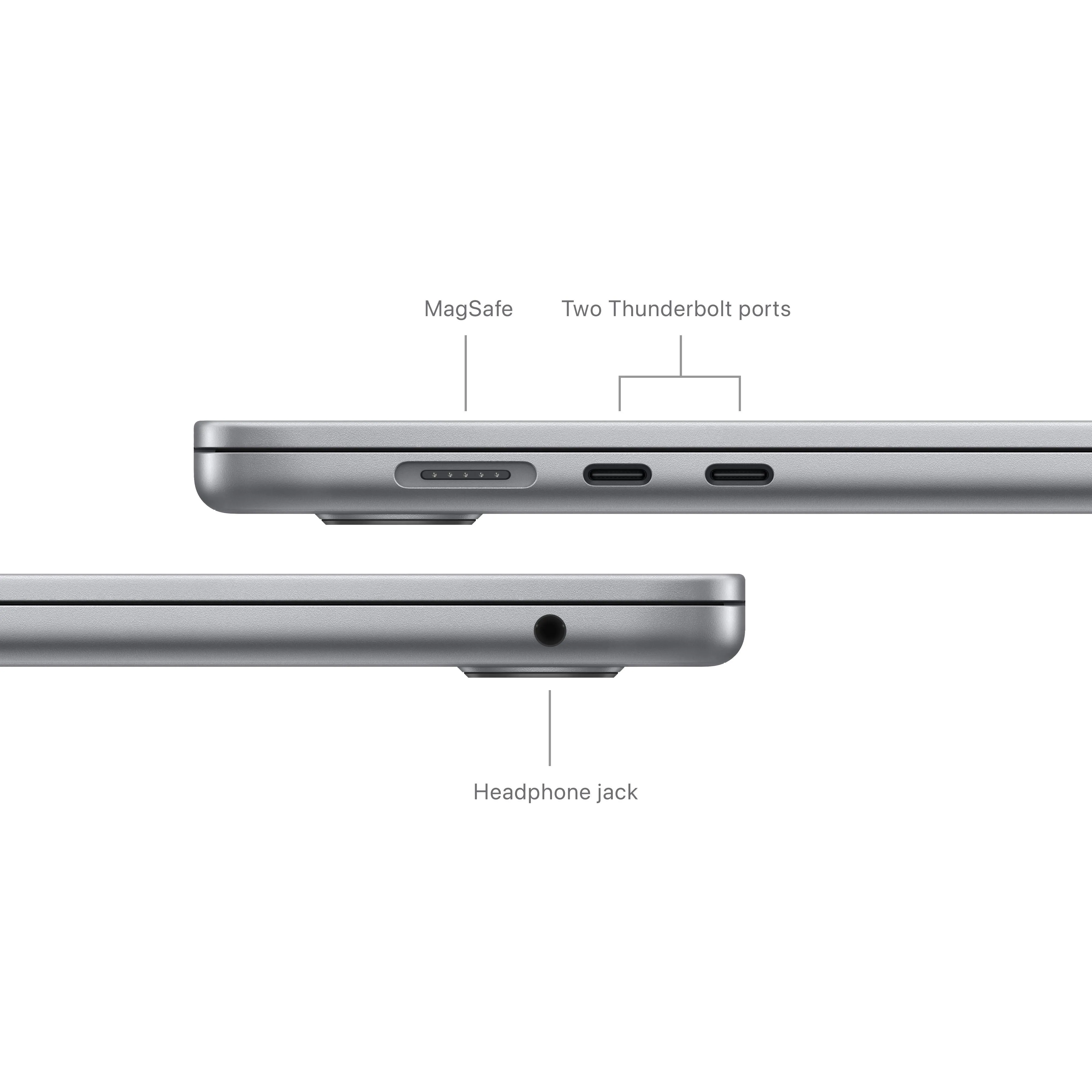 15-inch MacBook Air: Apple M3 chip with 8‑core CPU and 10‑core GPU, 256GB SSD - Space Grey