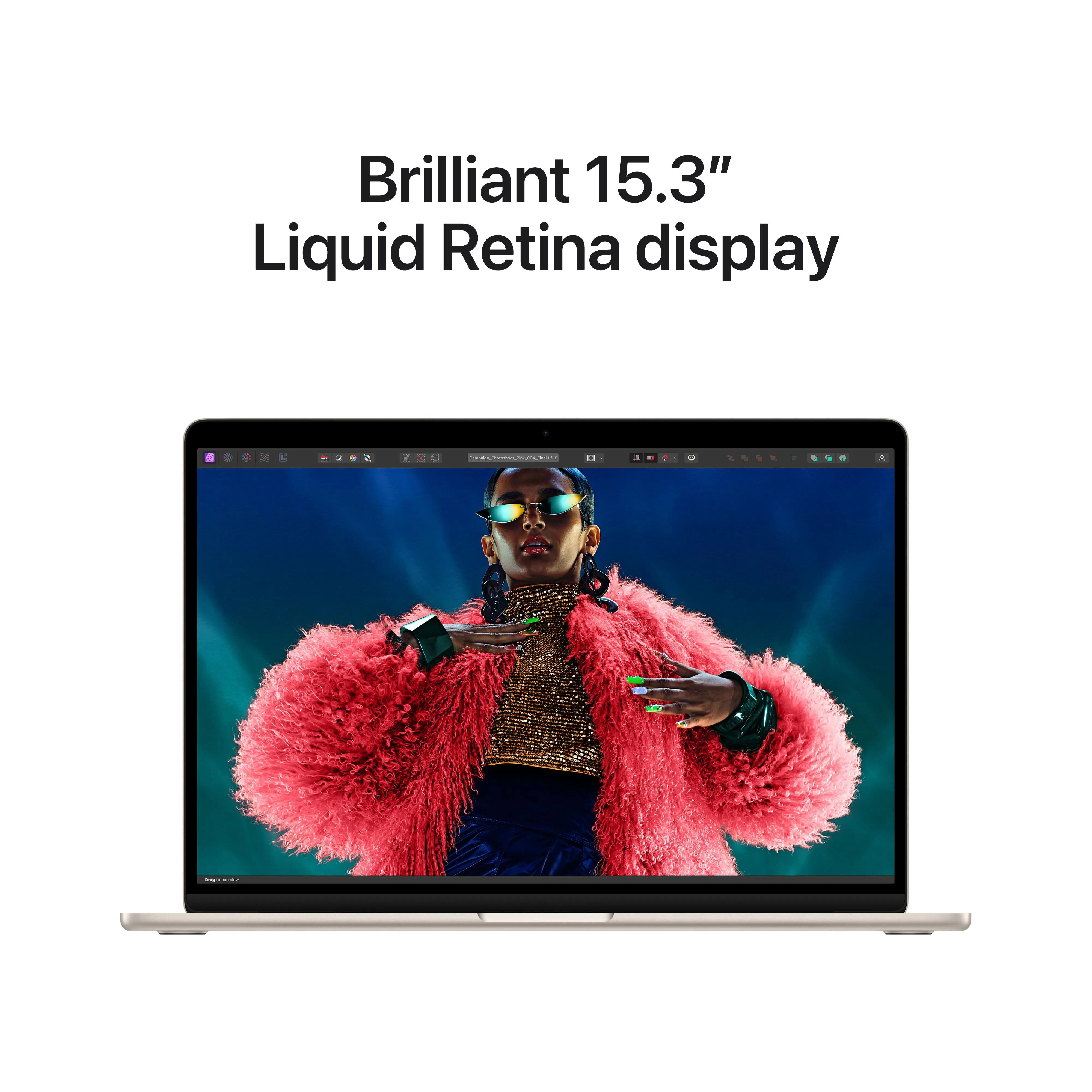 15-inch MacBook Air: Apple M3 chip with 8‑core CPU and 10‑core GPU, 512GB SSD - Starlight