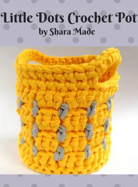 1513 Little Dots Crochet Pot (e-pattern)