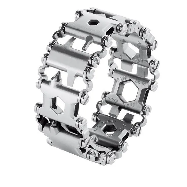 29-in-1 Steel Multifunctional Tool Bracelet