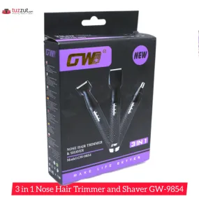 3 in 1 Nose Hair Trimmer and Shaver GW-9854