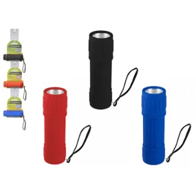 3 Watt Rubber Torch - Assorted Colours