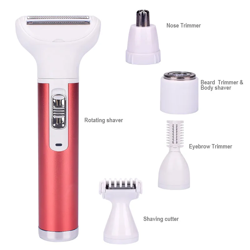 5 in 1 Rechargeable Painless Lady Epilator Shaver Set