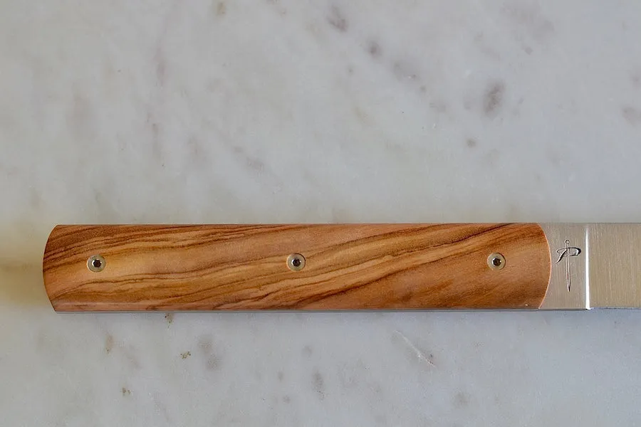 9.47 Steak Knife with Olive Wood Handle by Perceval