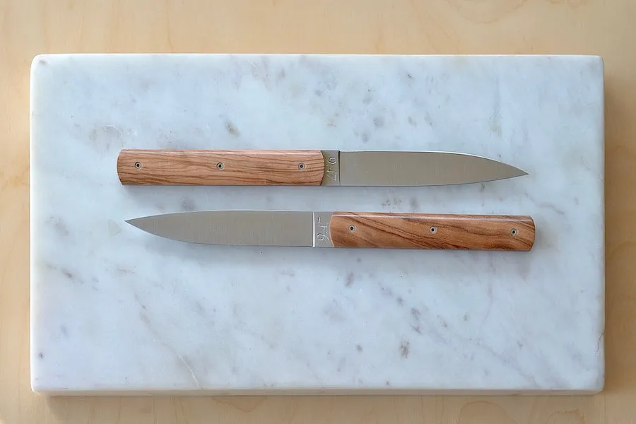 9.47 Steak Knife with Olive Wood Handle by Perceval