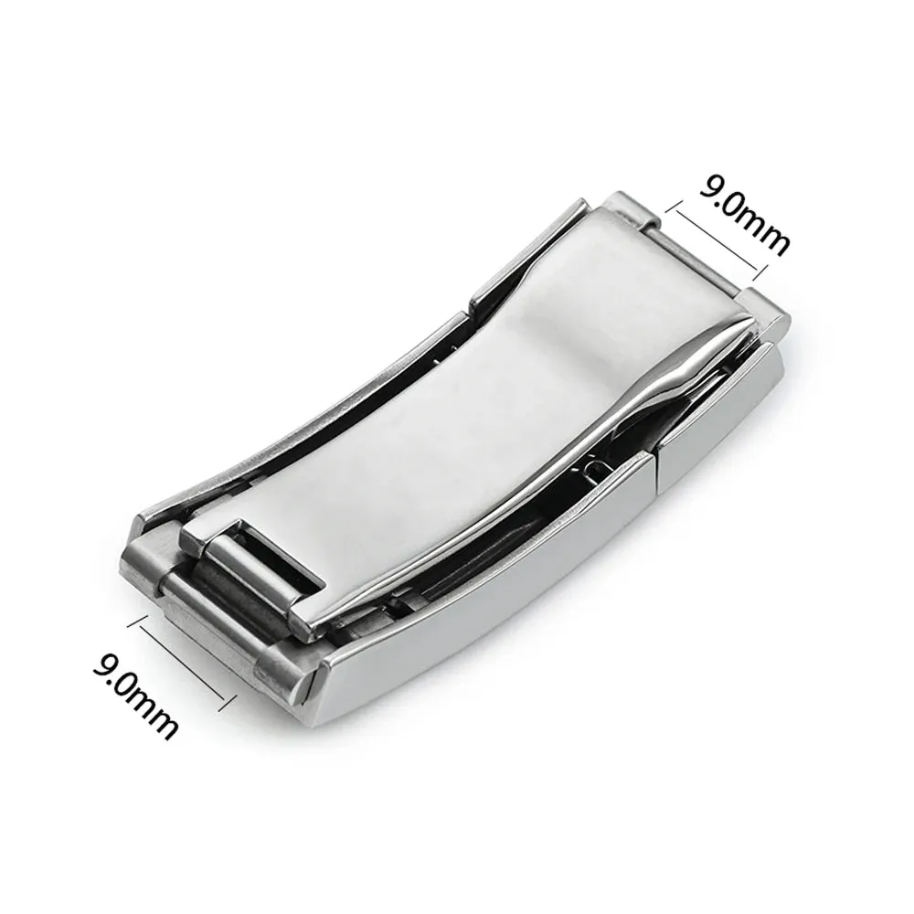 9mm*9mm Stainless steel folding buckle glide lock