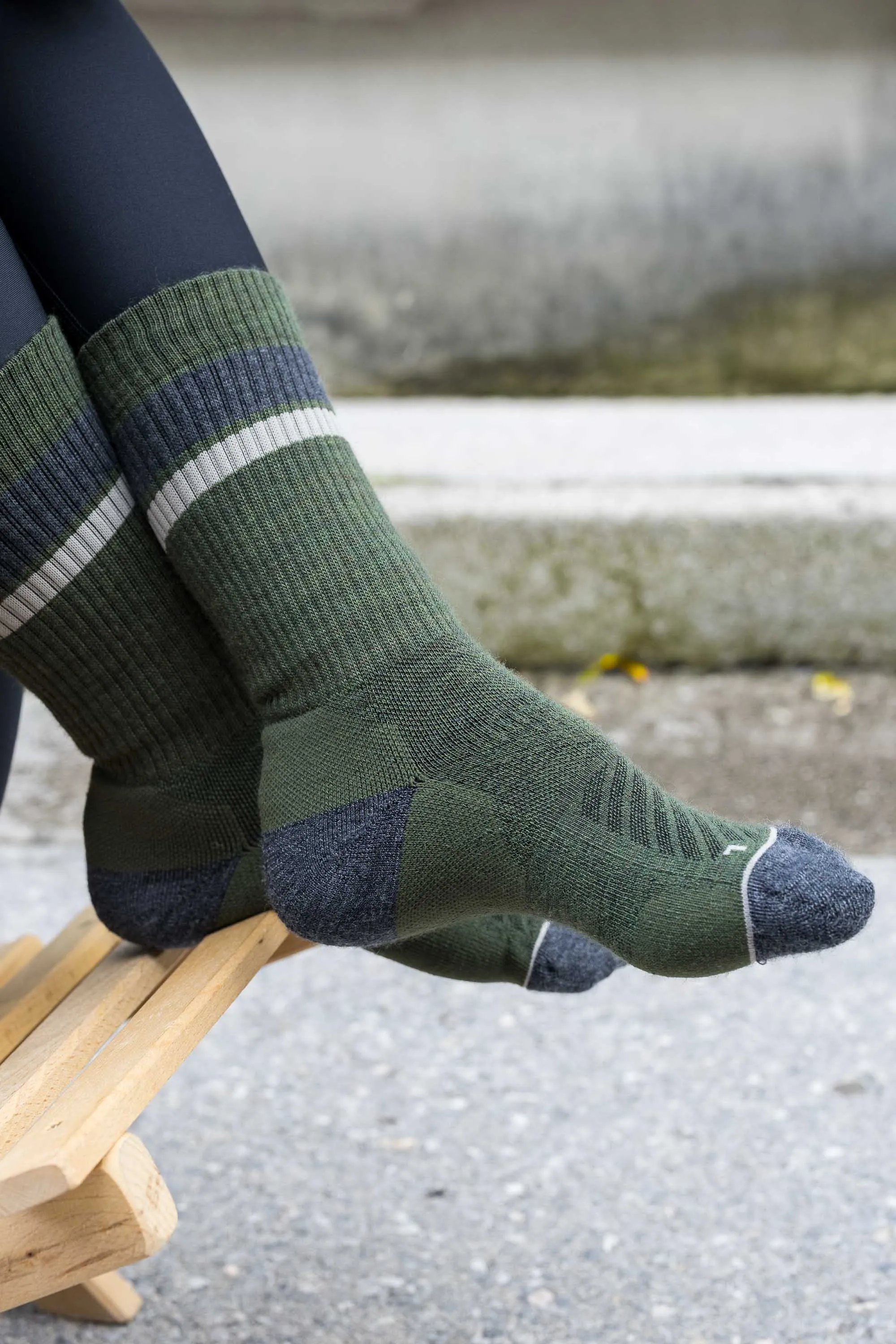 Abisko Merino Socks - Evergreen