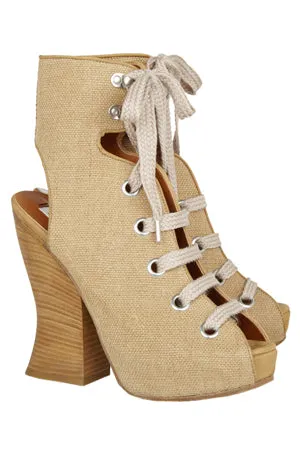 Acne Chiara Ankle Boot Natural