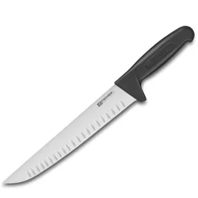 Alveolated Butcher's Knife 9.06 inch Black Handle - FISCHER