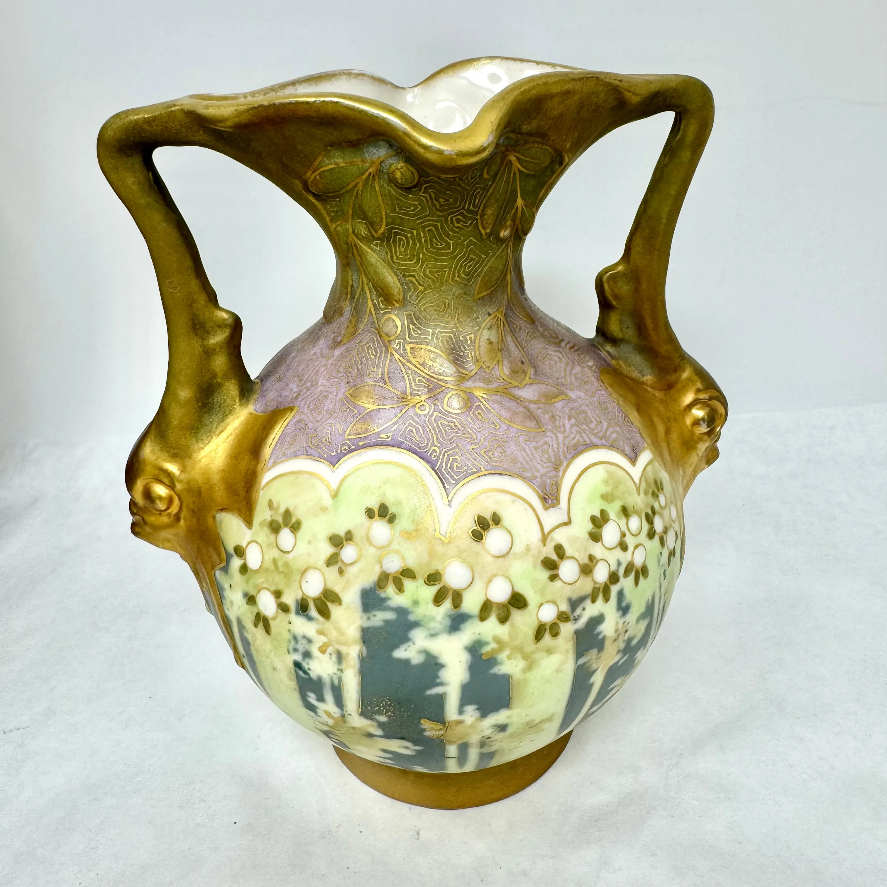 Amphora Fish Handle Vase