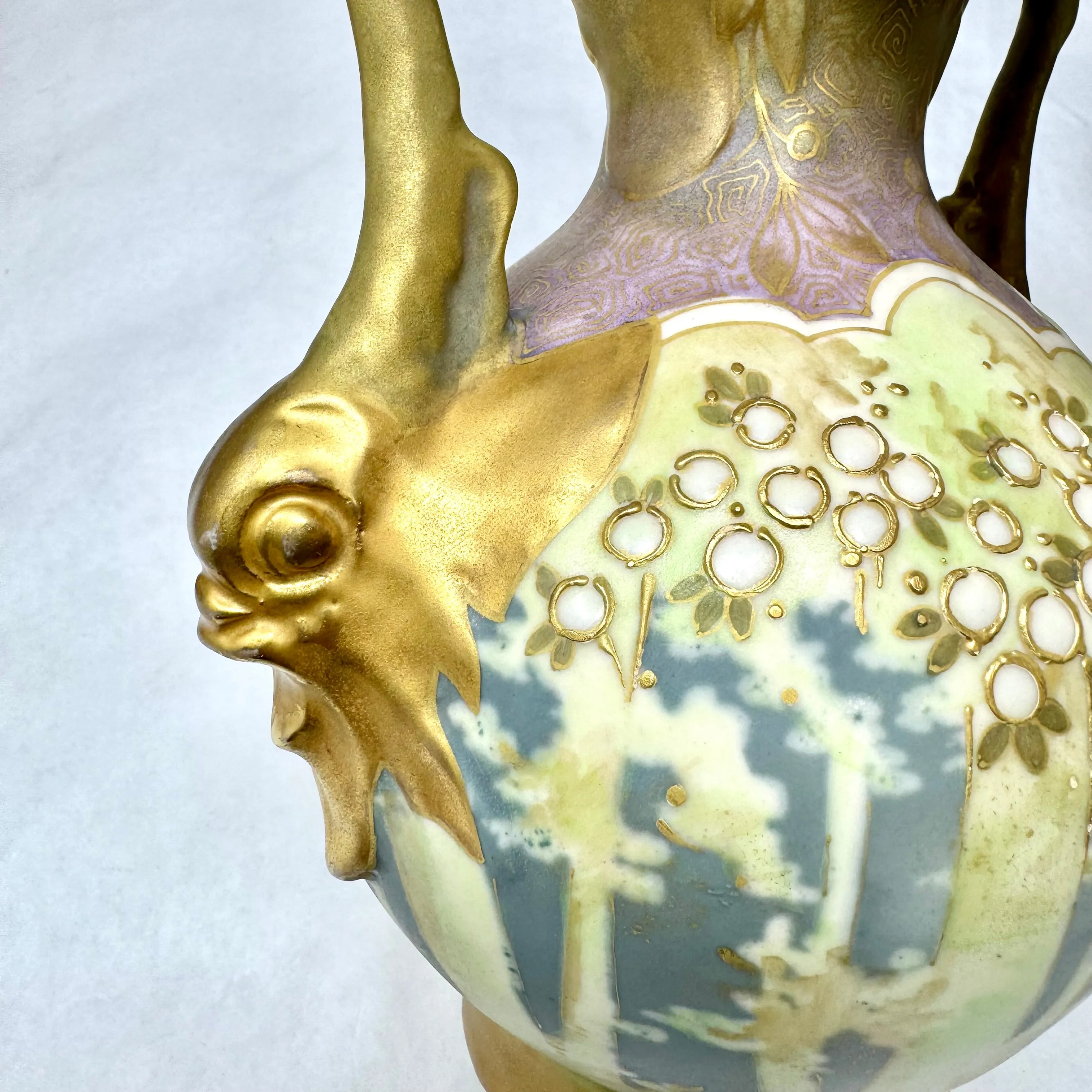 Amphora Fish Handle Vase