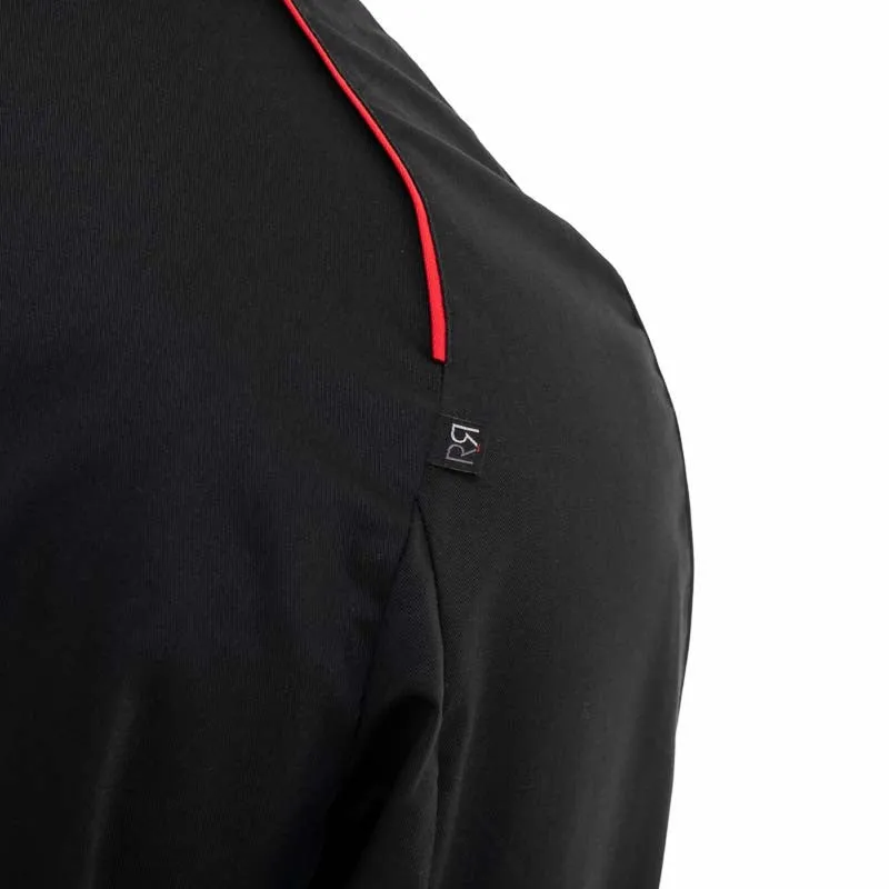 Apollo Black Red Long Sleeve Kitchen Coat - ROBUR