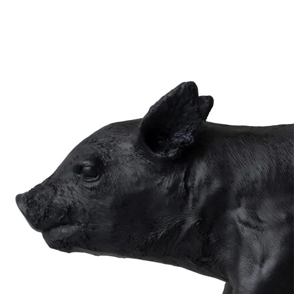 Areaware Reality Bank in the Form of a Pig - Matte Black