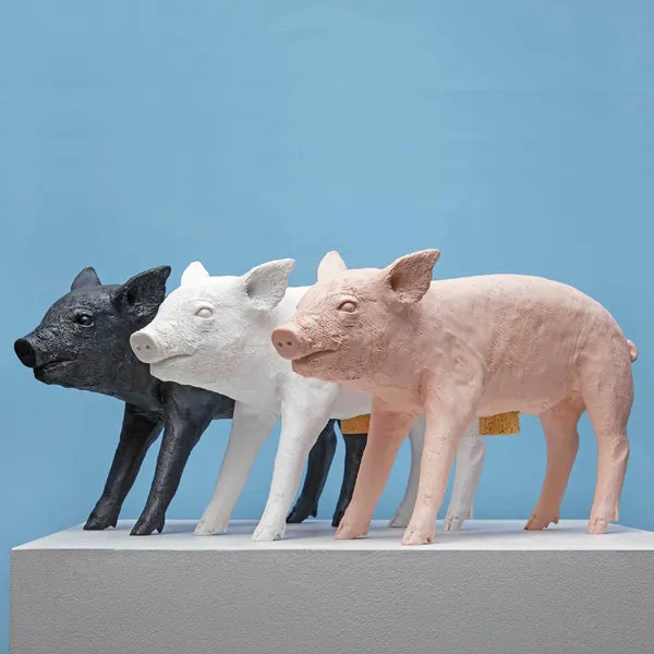 Areaware Reality Bank in the Form of a Pig - Matte Black