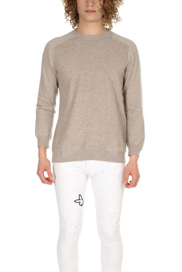 Avant Toi Mended Crewneck Sweater