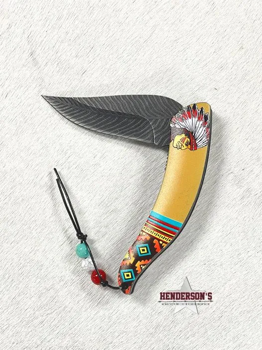 Aztec Pattern Knife