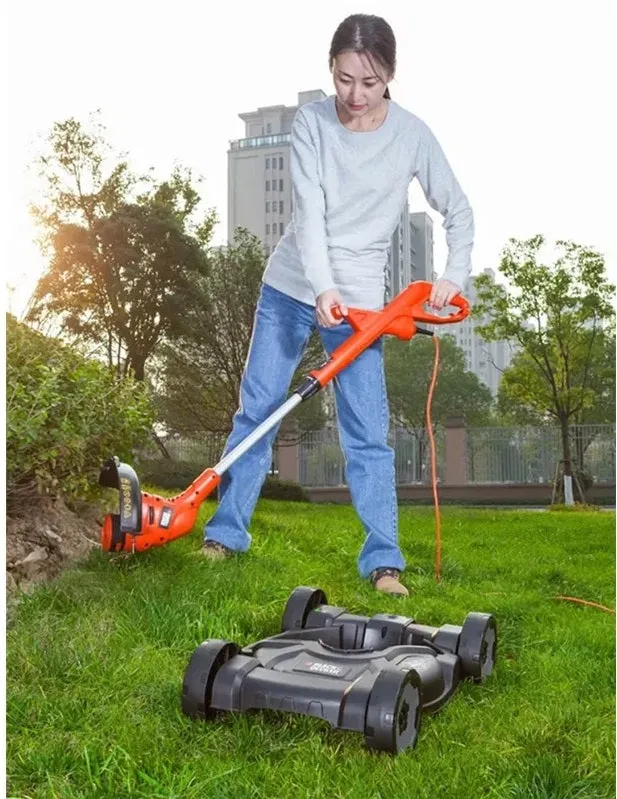 Black & Decker 3-in-1 Grass Trimmer 450W String Trimmer with City Mower