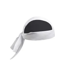 Black and White Bicolor Chef Bandana - MANELLI