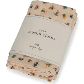 Bloomie Blush Muslin Cloth 3-Pack