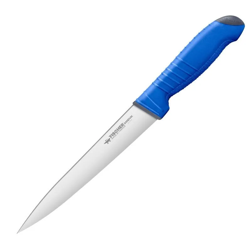 Blue Bi-Material Handle Bleeding Knife 4.72 inch - FISCHER