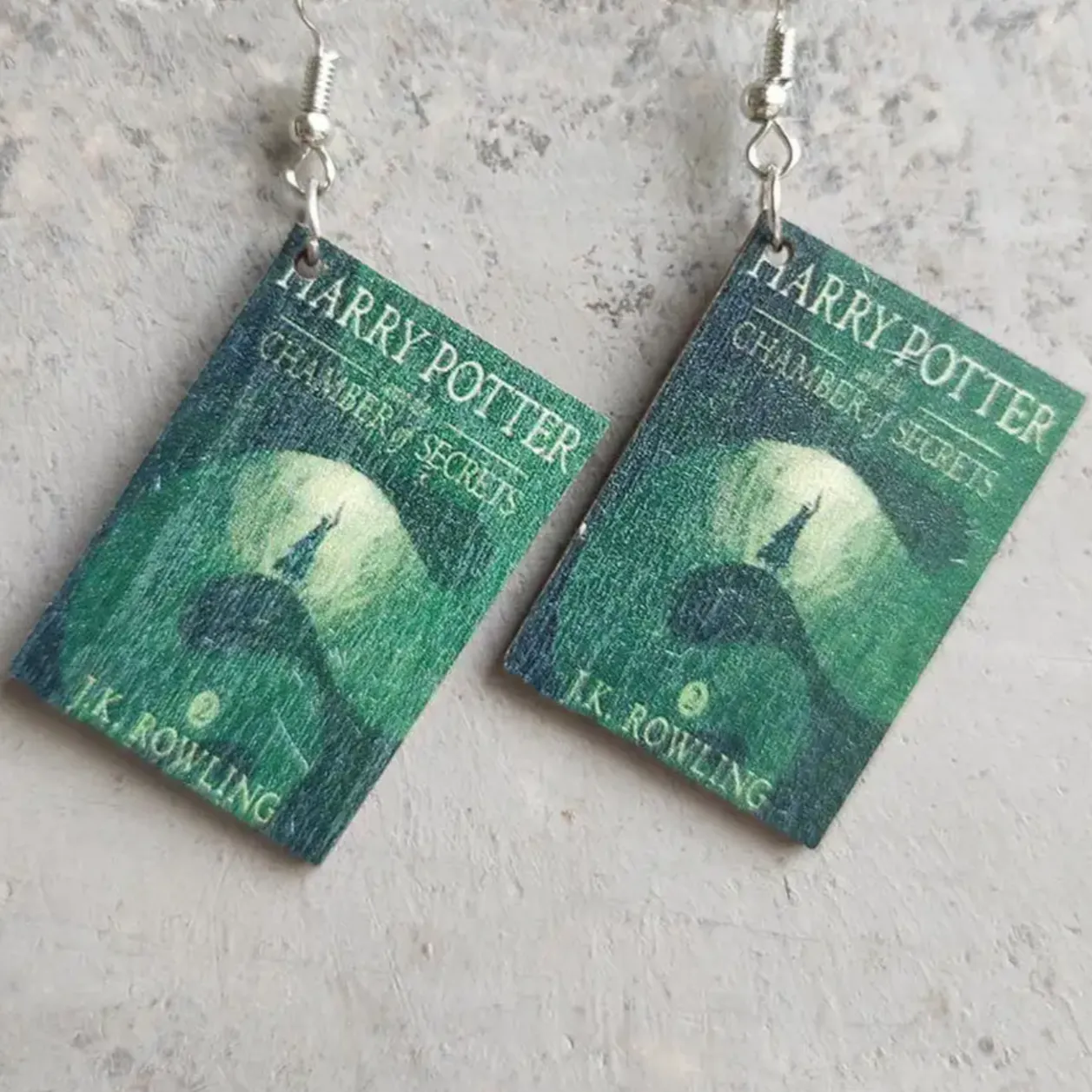 Book Earrings - Book Club Earrings, Handmade Earrings, Book Shop Owner, Librarian Earrings