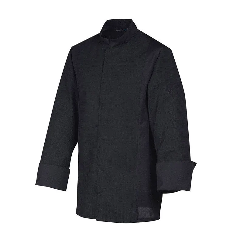 Breathable Black Long Sleeve Kitchen Coat Siaka - Robur