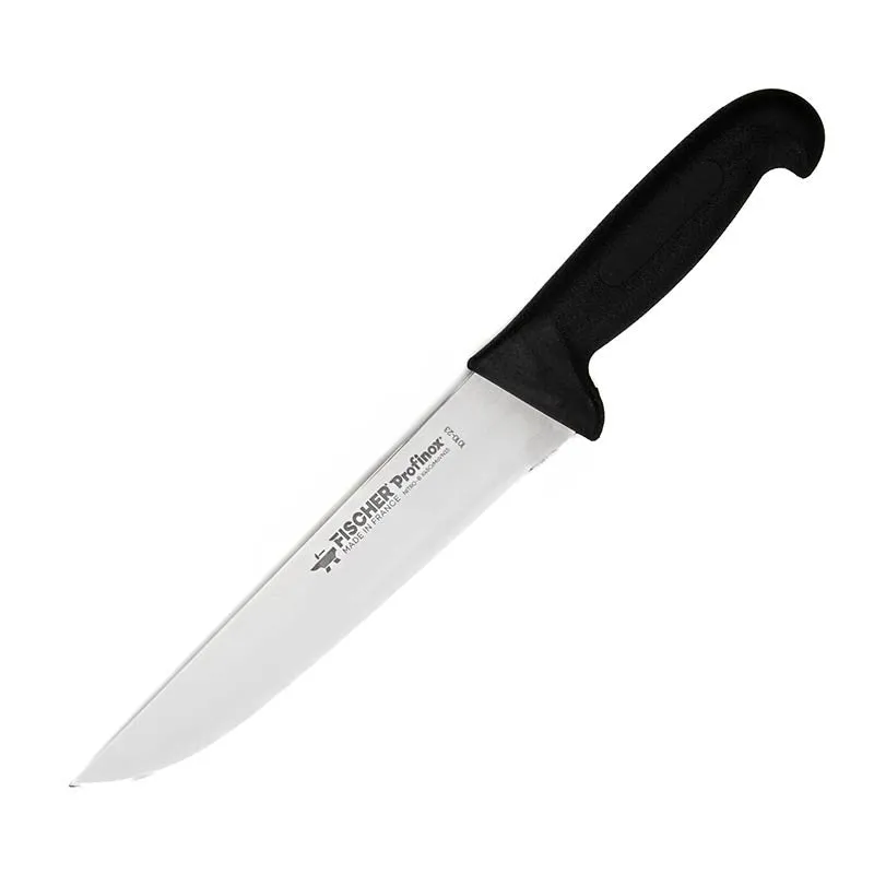 Butcher Knife 9.06 inch with Black Handle - FISCHER