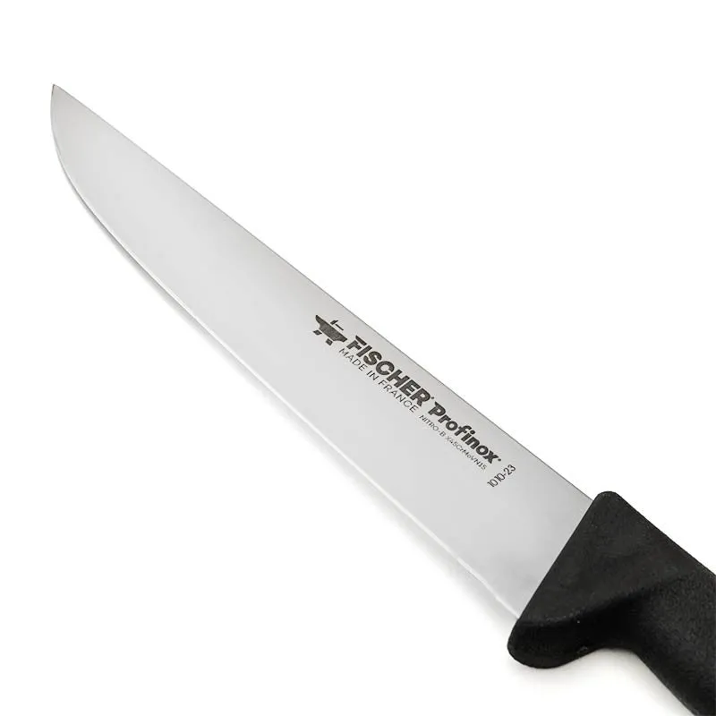 Butcher Knife 9.06 inch with Black Handle - FISCHER