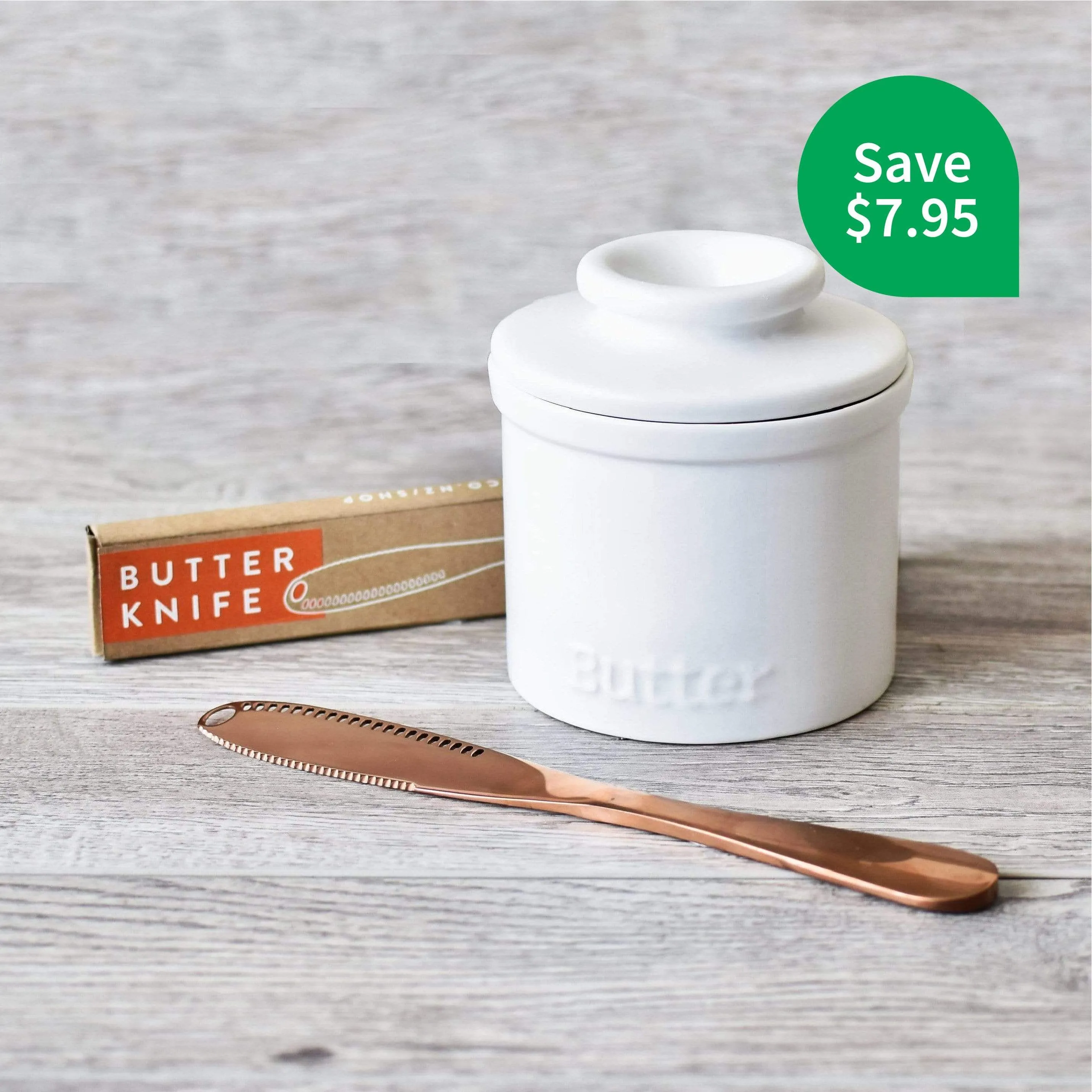 Butter Bundle with Butter Bowl and Rose Gold Butter Knife