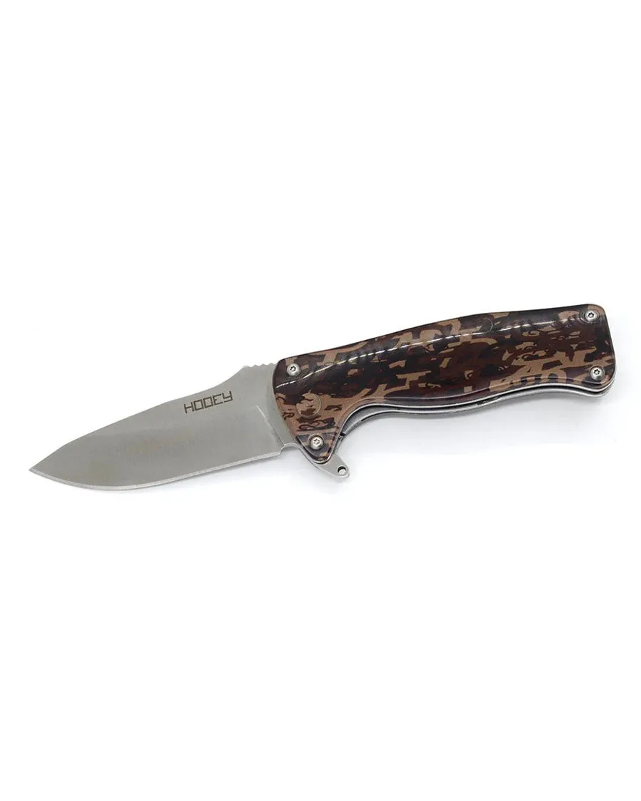 Camo Flipper Knife