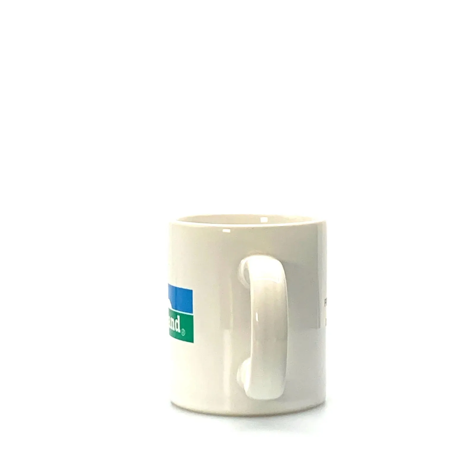 Ceramic FARMLAND Logo Coffee Cup, White 10 Fl Oz