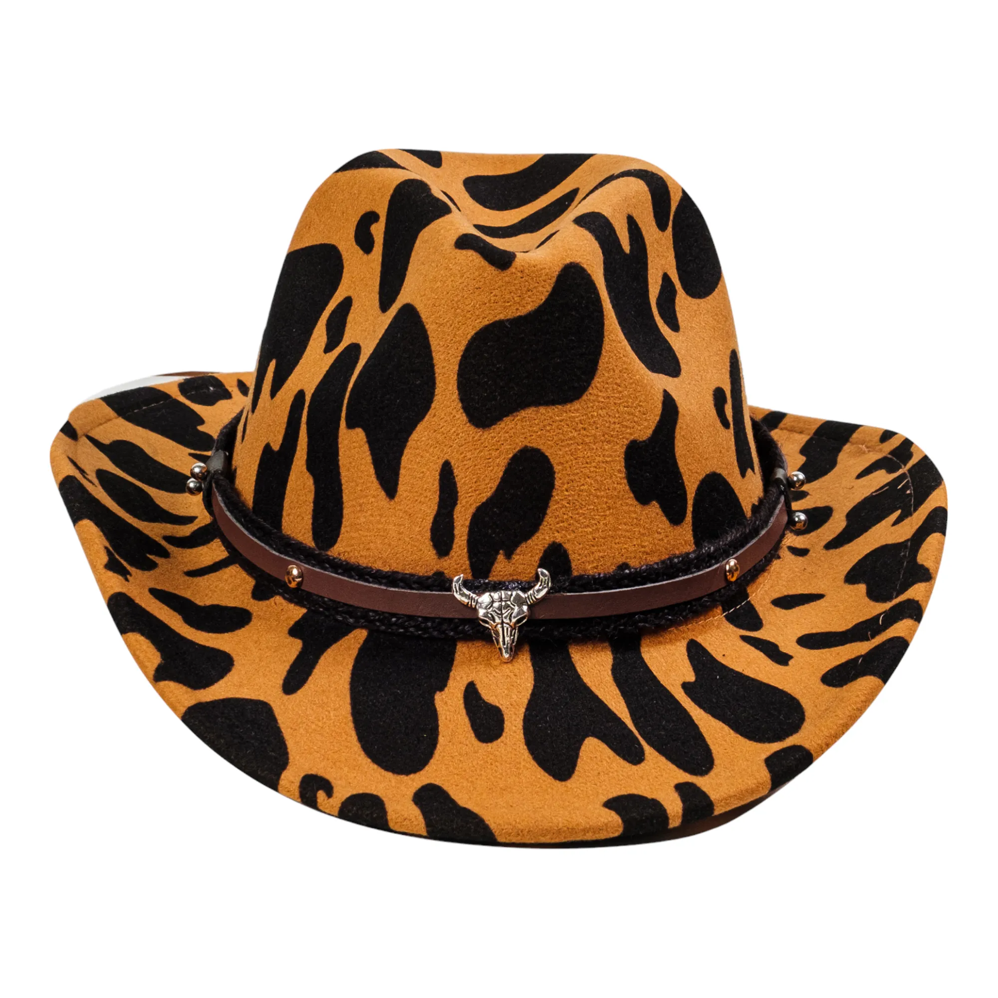 Chokore Cow Print Cowboy Hat (Yellow)