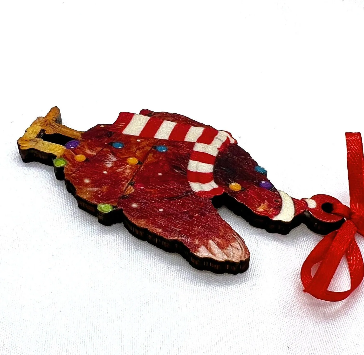 Cluckin' Cute 2024 Red Rooster Christmas Ornament - Personalize Your Holiday Cheer!