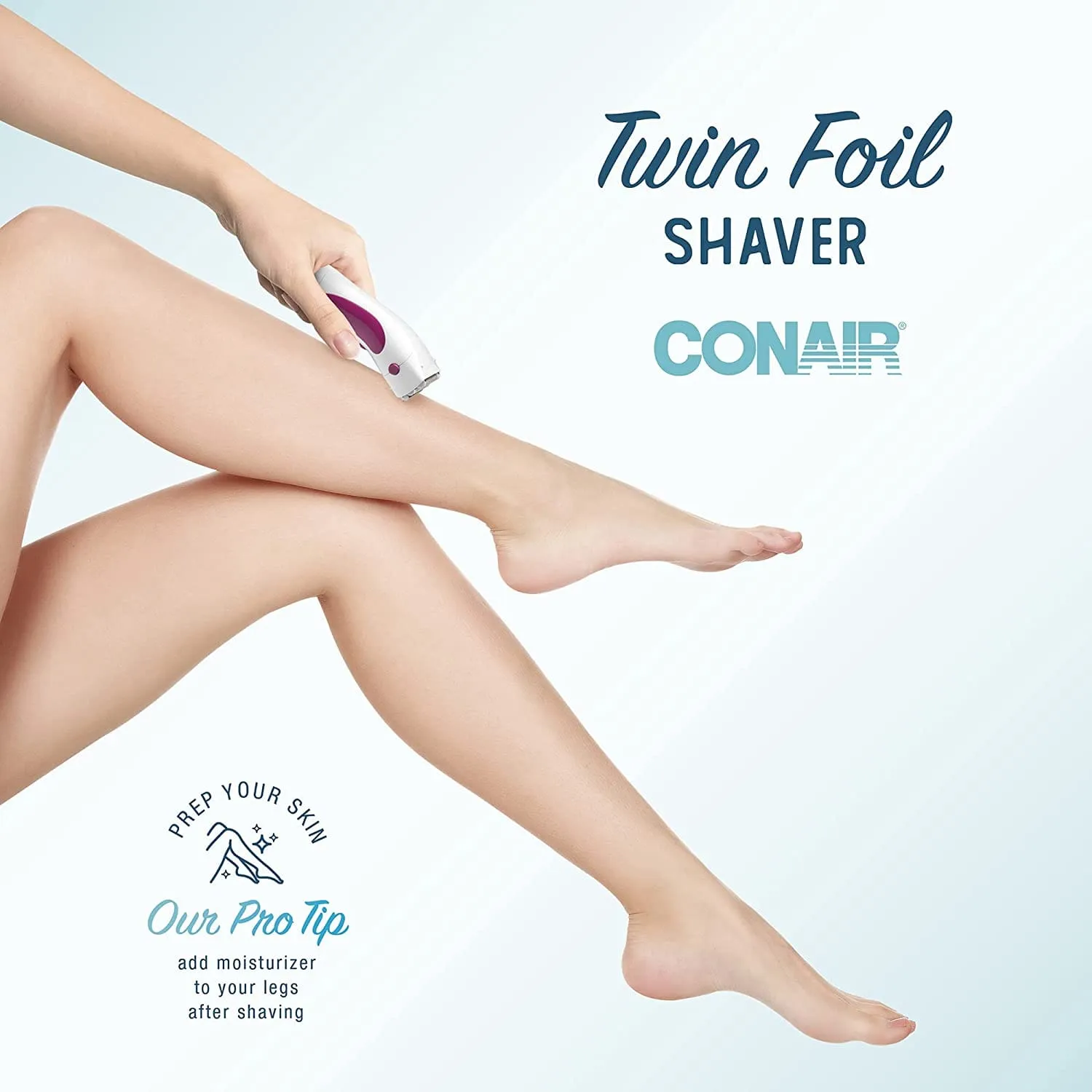 Conair Ladies Cordless Twin Foil Shaver with Pop-Up Trimmer - LWD1RN