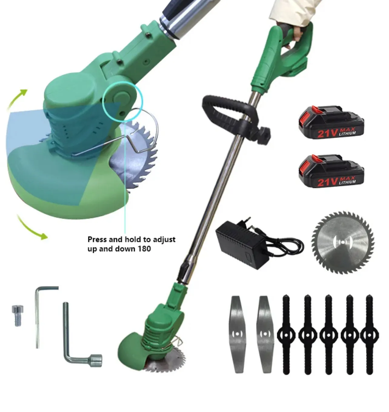 Cordless Grass Trimmer | Electric String Trimmer nz-Justrightdeals