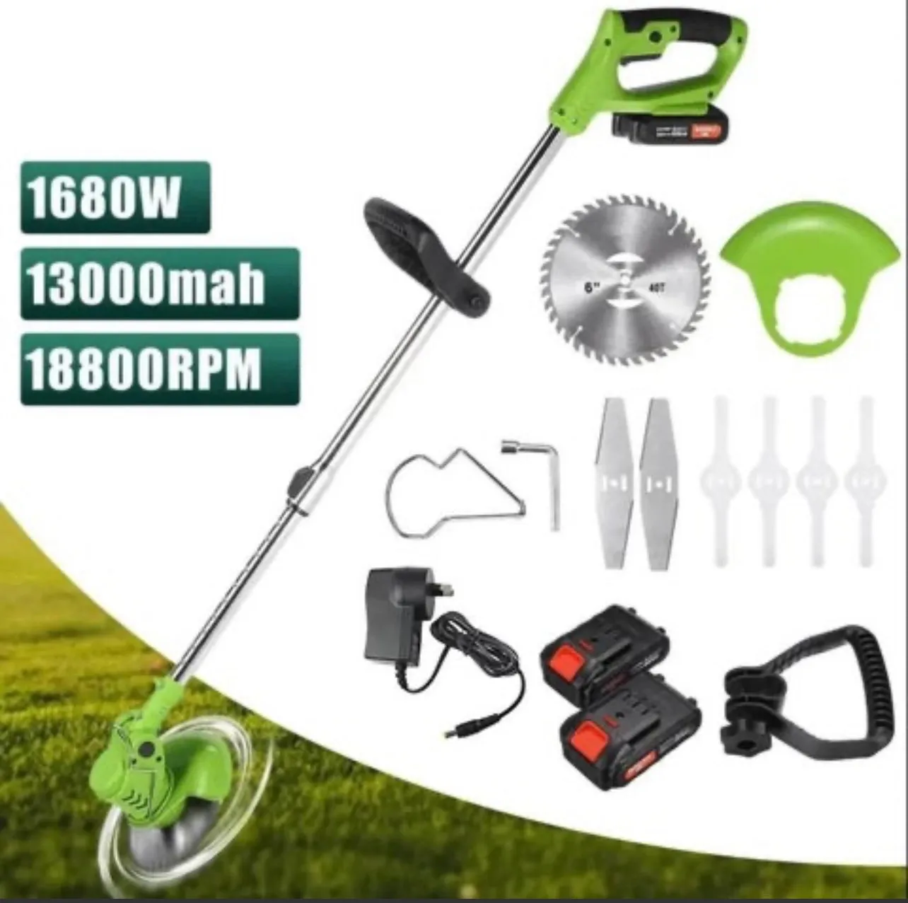 Cordless Grass Trimmer | Electric String Trimmer nz-Justrightdeals