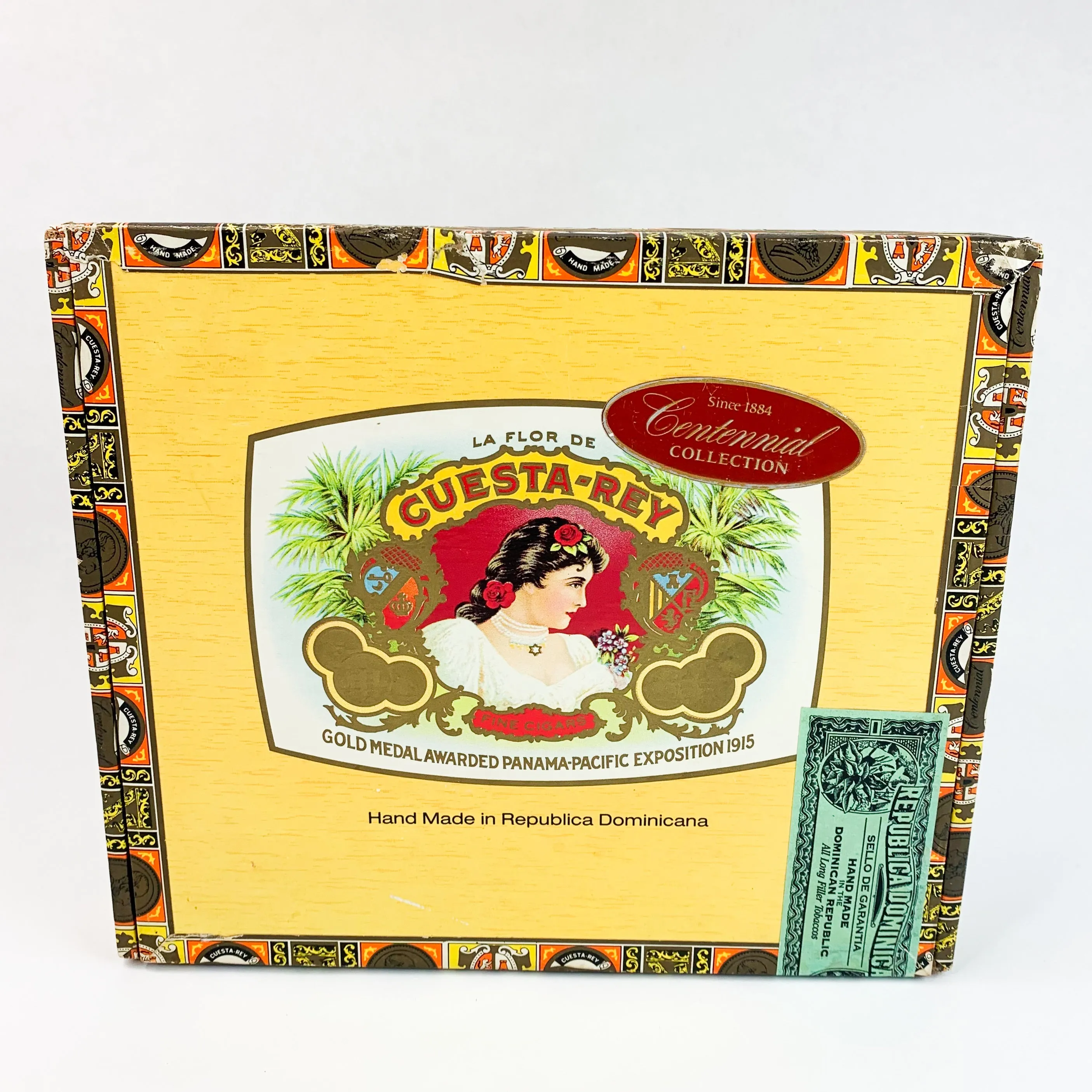 Cuesta Rey Cigar Paper & Wood Decorative Box