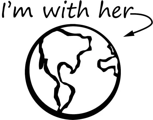 Cut File - Earth Day - I'm With Her