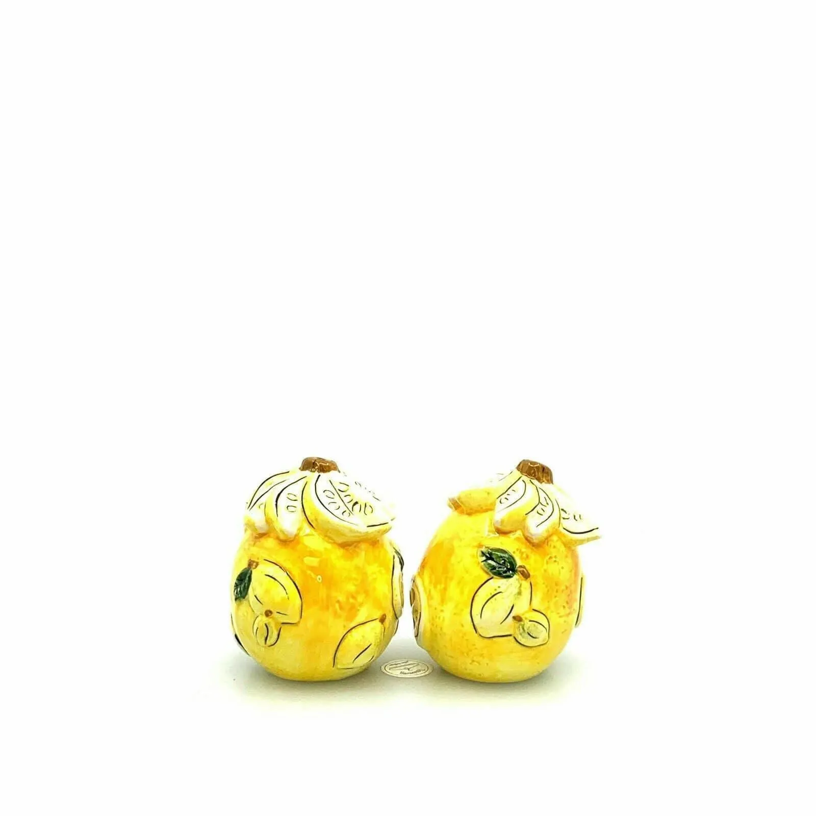 Dantes Design Group Lemon Candle House Salt Pepper Shakers Set Pair Ceramic