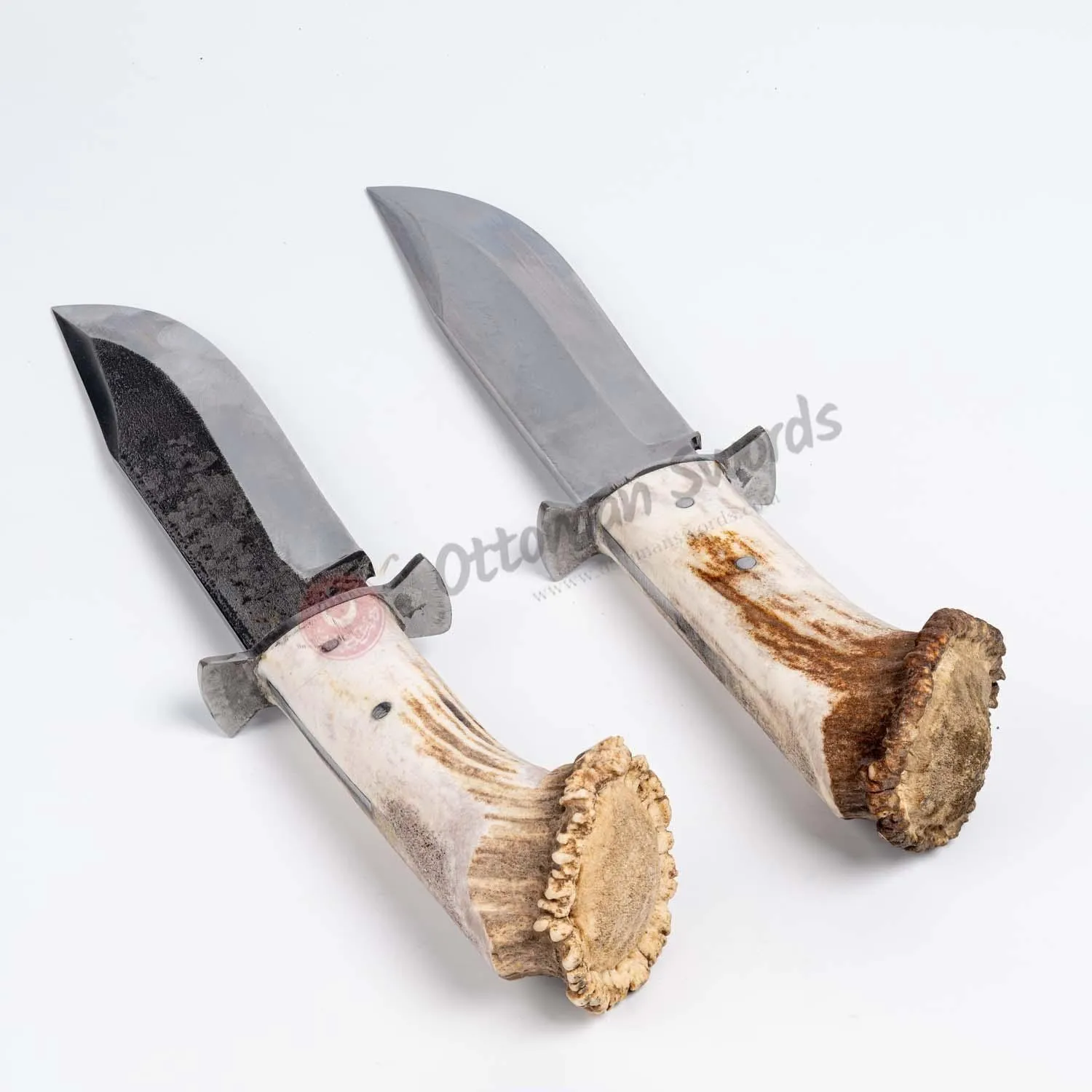 Deer Antler Handle Bowie Knife