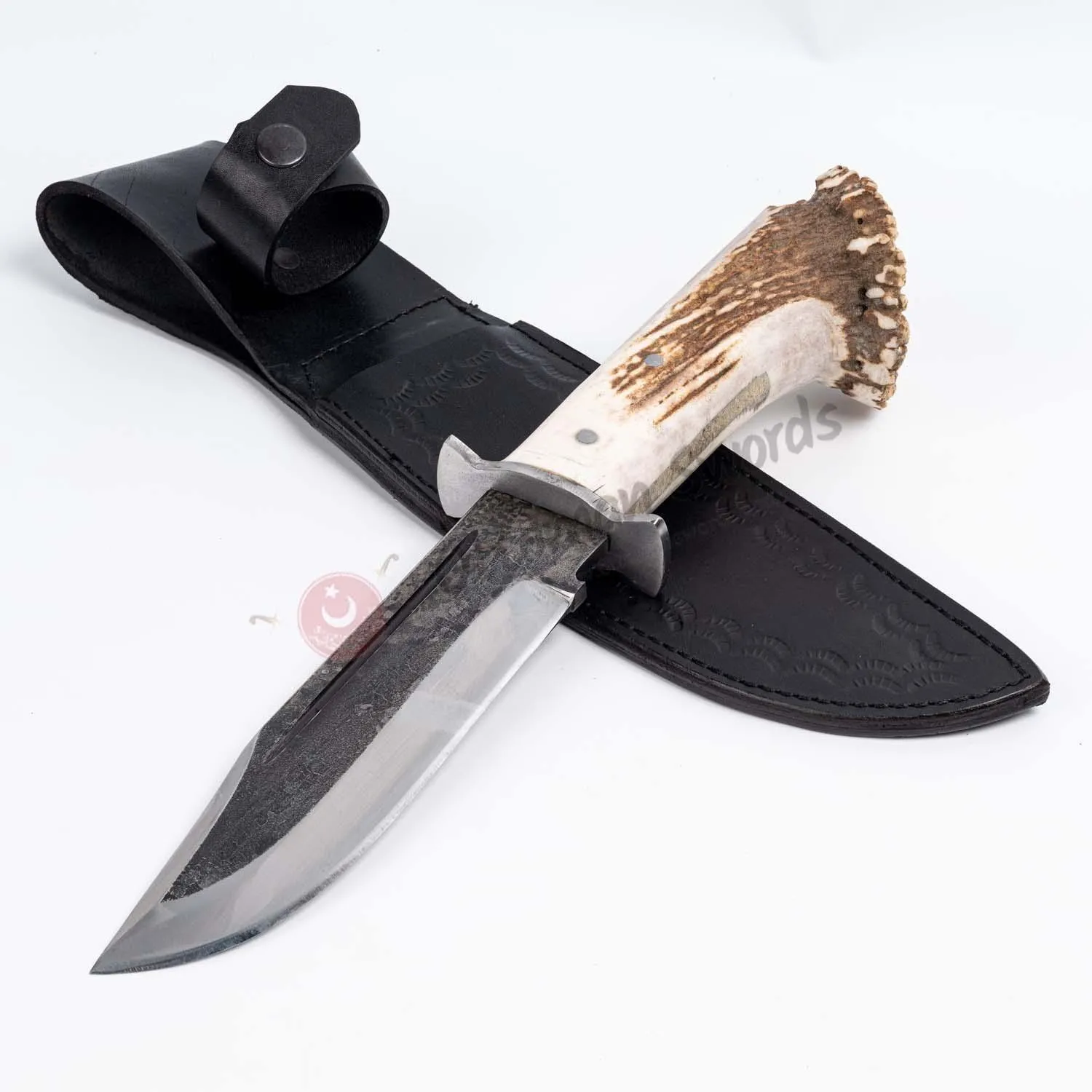 Deer Antler Handle Bowie Knife