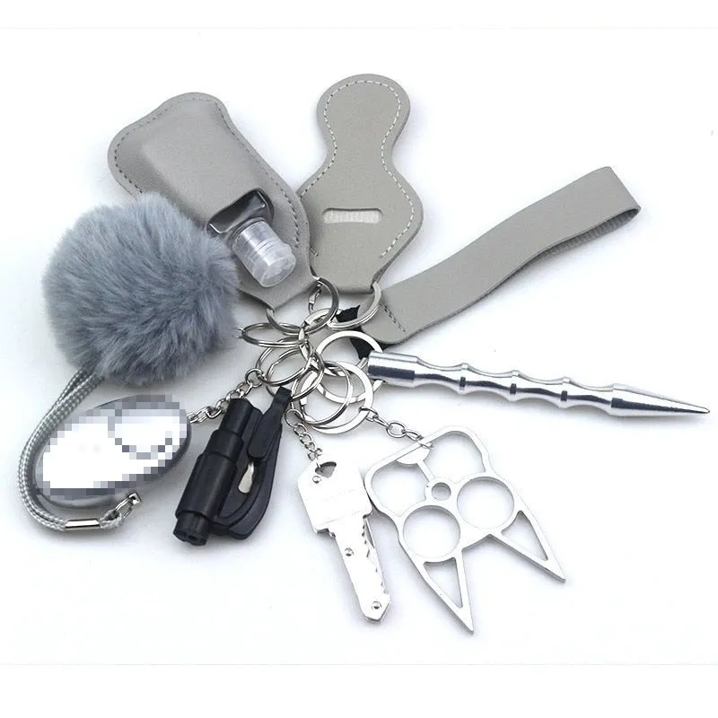 Defensive Weapons 10-Piece Self Defense Keychain Set