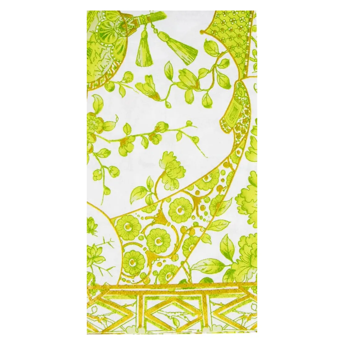 Dinner/Guest Napkins - Gilded Porcelain Chartreuse