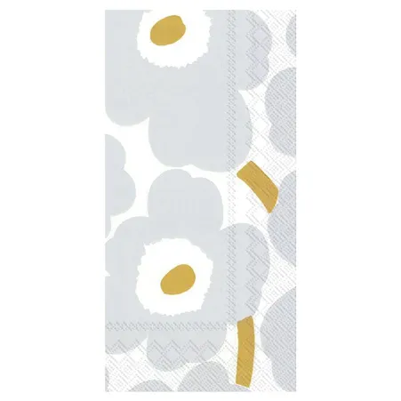 Dinner/Guest Napkins - Marimekko Unikkoo Gold & Silver