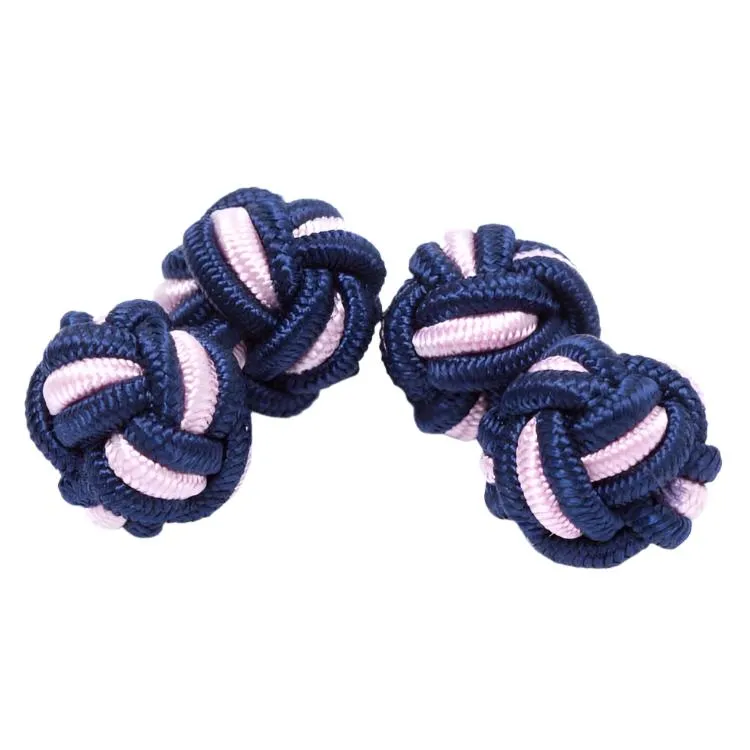 Dual Colored Knot Cufflinks